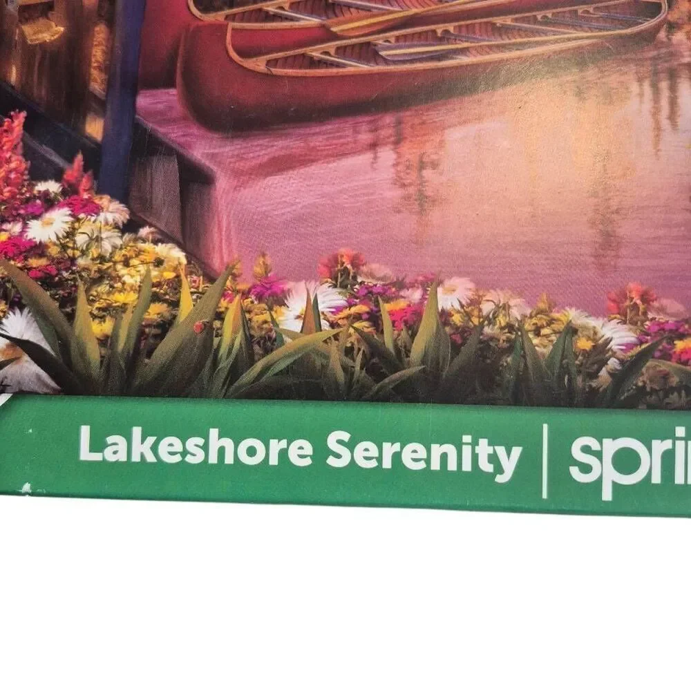 Springbok Lakeshore Serenity 1000 pc Jigsaw Puzzle USED